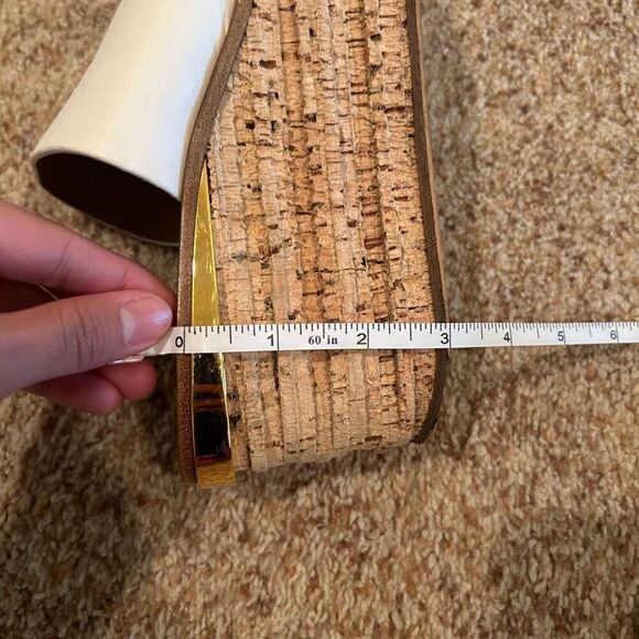 Chloe Wedge Sandal Leather White - Picture 11 of 13